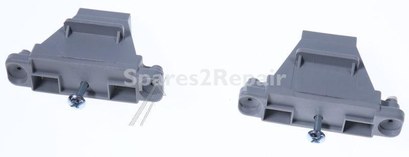 Elica Fixings And Brackets - 3050dd Bracket Sx Support Guide Lower Part Sx Black V0