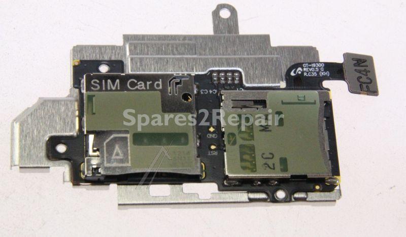 Samsung Sim Card Reader Internal - Gh96-05609a Assembly Module-gt_i9300 Sub Pba+bracket