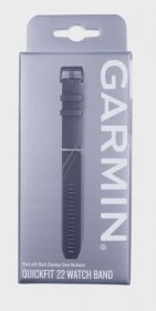 Garmin Wristbands For Smartwatch - 010-12901-00 Garmin Quickfit 22 Watch Bands - Silicone Black-black