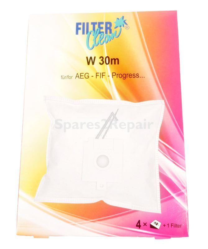 Filterclean Vacuum Cleaner Bags - W30m Fl0043-k Micromax Dust Bags X4