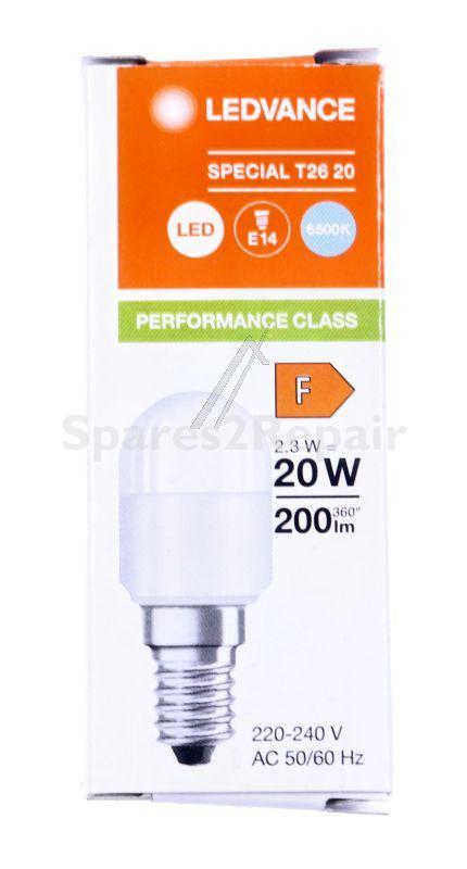 Ledvance Refrigerator Lamp - Ac458980055 Led T26 20 2 3w 865 Led Lamp-multi-led E14 2 3w T26 20 2 3w 865 Fr E14 P