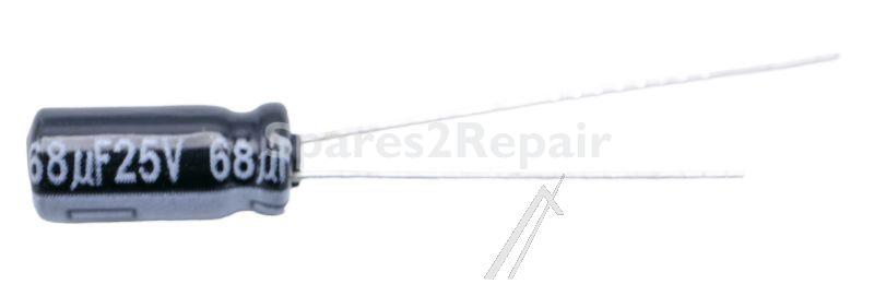 Panasonic 25v Radial Electrolytic 105 De - 68uf-25v Elco Radial Pan 105° 5x11mm