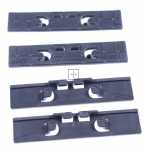 Compatible Slider - Plug Ball Bearing 4 Pieces Alternative For Bauknecht 482000023036