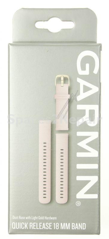 Garmin Wristbands For Smartwatch - 010-12932-03 Garmin Replacement Wristband 18mm Silicone Pink-white Gold Buckle
