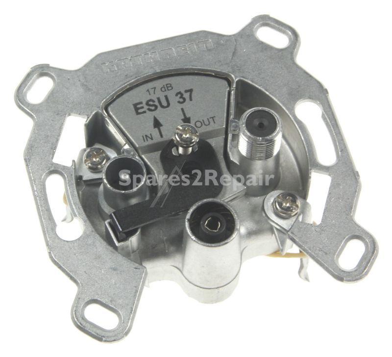 Kathrein Aerial Outlet Sockets - Esu 37 Durchschleifdose Einkabelsystem 3fach