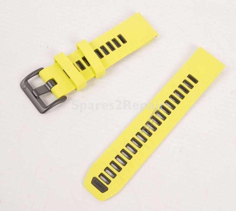 Garmin Wristbands For Smartwatch - 010-13392-08 Garmin Quickfit Wristband 22mm Silicone Amp Yellow-graphite