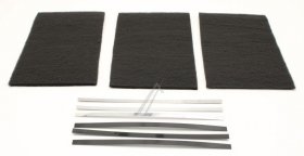 Compatible Carbon Filter - Set Recycling Filter Carbon (3 Filters 310x200mm) + Fastenings