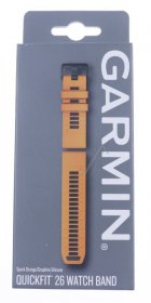 Garmin Wristbands For Smartwatch - 010-13393-01 Garmin Quickfit Wristband 26mm Silicone Spark Orange-graphite