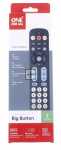 One For All Universal Remote Control - Urc6821 Large Button Zapper Remote Control