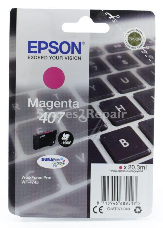 Epson Cartridge - 407 C13t07u340 Tintenpatrone Magenta 20 3ml