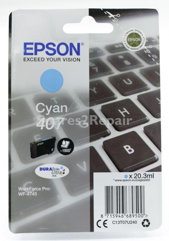 Epson Cartridge - 407 C13t07u240 Tintenpatrone Cyan 20 3ml
