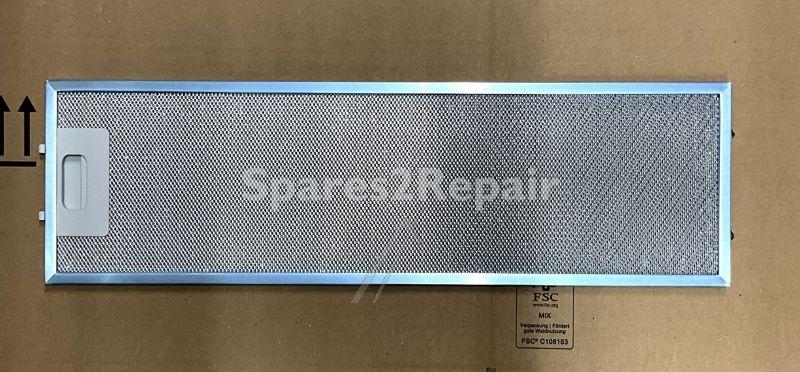 Metal Grease Trap - C00954972 488000954972 Filter Aluminium (159x534mm) [Whirlpool Indesit]