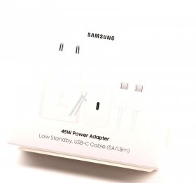 Samsung Charger For Mobile Phone - Ep-t4511xwegeu Samsung Fast Charger 45w Power With 5a Cable Ep-t4511 White