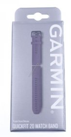 Garmin Wristbands For Smartwatch - 010-12871-00 Garmin Replacement Wristband Quickfit 20 Silicone Purple-slate Gray