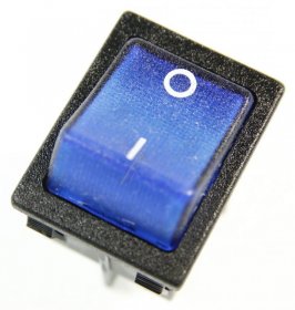 Interbar Switch - 3625-255 22 Rocker Switch Illuminated 2-pole Black-blue