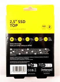 Intenso Ssd 2,5” Hard Drive - 3812440 Ssd - Sata Iii - Top 256gb