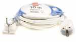 Brennenstuhl Power Supply Cable - 1168980210 Quality Extension Lead + Flat Plug 10m