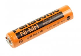 Panasonic Aaa 10mm-44mm High-soldered Ta - 1 2v-780mah Hhr-80aaab1b-1u Industrial Cell Aaa With U-solder Banner