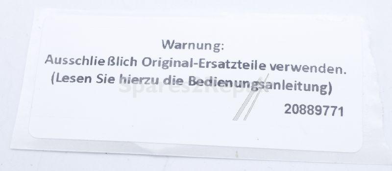 Drive Belts - 20889771 Belt Label-bldc [Vestel]