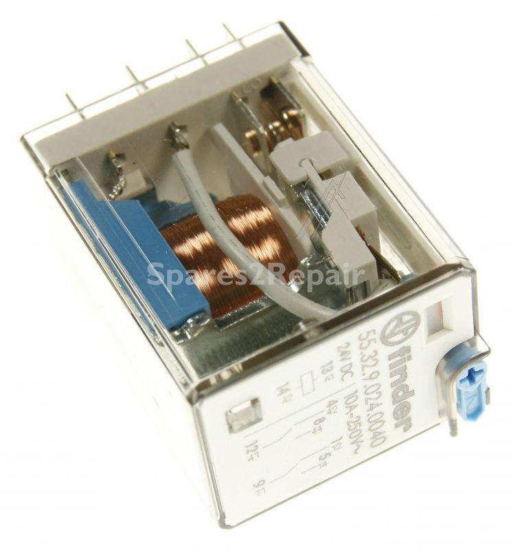 Finder Pcb Relay To 24v - 24vdc 10a-250vac Relais, 2 Wechsler