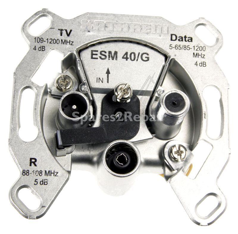 Kathrein Aerial Outlet Sockets - Esm 40-g Modem-einzelanschlussdose 3fach Selektiv