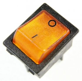 InterbÄr Switch - Rocker Switch, 2 Poles, Black-yellow