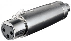 Goobay Xlr Adapter - Xlr Adaptor, Phono Socket To Xlr Socket