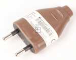 European Plug - Eurostecker 2polig 6a Braun