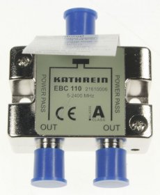 Kathrein Aerial Distributor 2-way - Ebc 110 2fach-f-verteiler 5-2400 Mhz Schirmklasse A