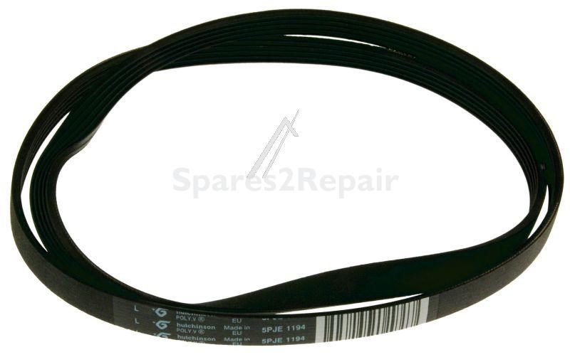 Poly v belt J - C00144656 482000022985 Belt 1194 J5 [Whirlpool Indesit]
