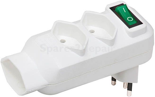 BRENNENSTUHL Three-way Plug Adaptor 3-FACH ABZWEIGSTECKER MIT SCHALTER *CH*