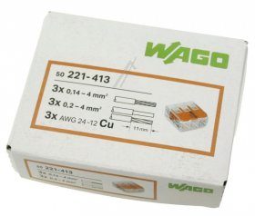 Wago Terminal Strip - Compact Verbindungsklemme 50 StÜck FÜr 3-leiter Bis 4mm²