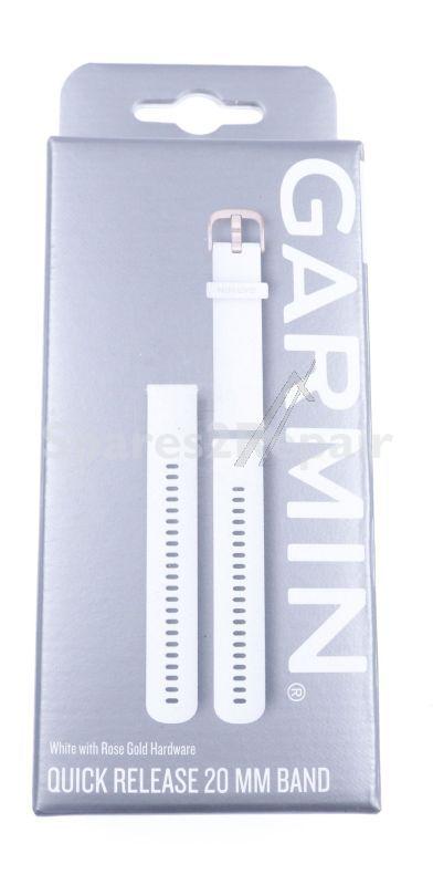 Garmin Wristbands For Smartwatch - 010-12924-10 Garmin Replacement Wristband 20mm Silicone White-gold Buckle