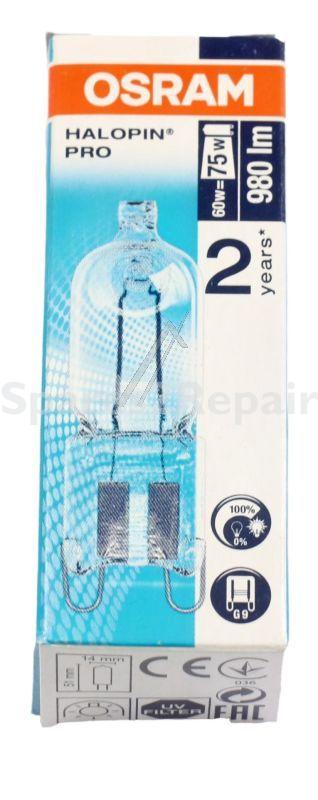 Osram G9 Halogen Lamps - G9 Hochvolt-halogenlampe Ohne Reflektor, G9, 60 W, 240 V