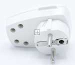 Bachmann Plug - -winkelstecker Weiss M.2-pol.wippschalter