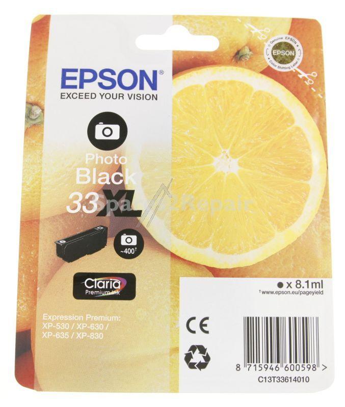 Epson Cartridge - 33xl C13t33614012 Ink Cartridge Black 8 1ml