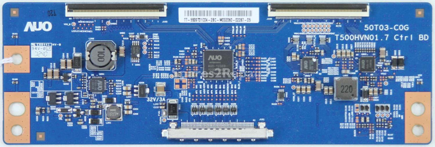 AUO 39 Inch T-Con - 55.39T01.C04 - 50T03-C0G - T500HVN01.7 Ctrl BD