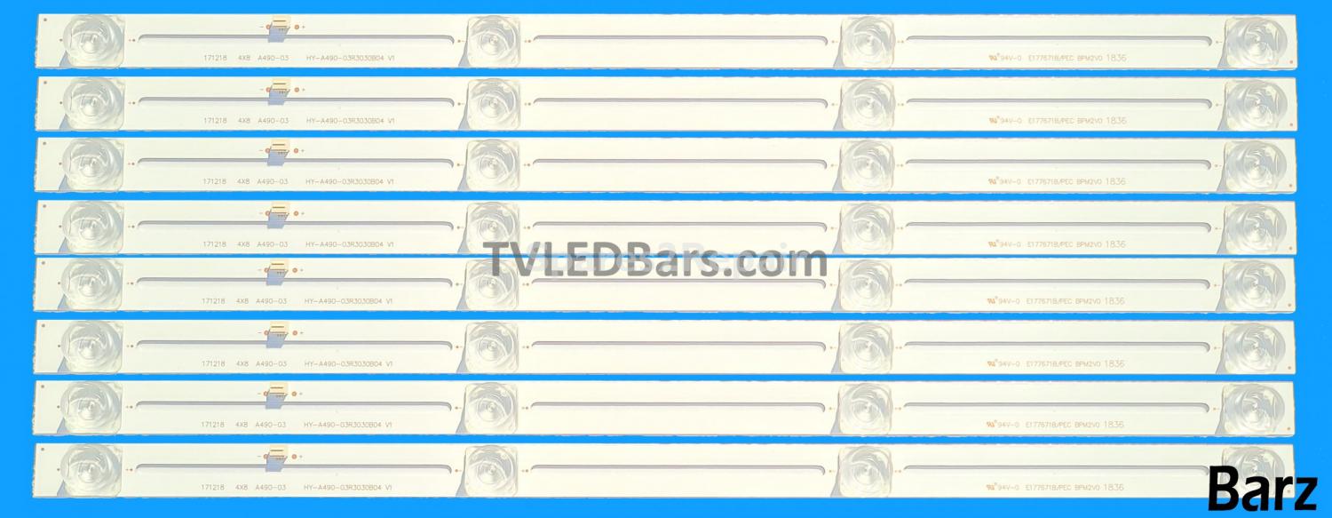 Barz LED Backlight Array Baird TI5011DLEDDS 50" PT500GT01 CC02500D410V07 50E20 8X4 4S1P 8pcs