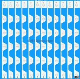 Thomson Barz LED Backlight Array Thomson 55FA3203 55FA3213 55UA6406 TMT_55E5800 3BL-T5664102-18S V3 08-55F3840-LPE001A 10pcs