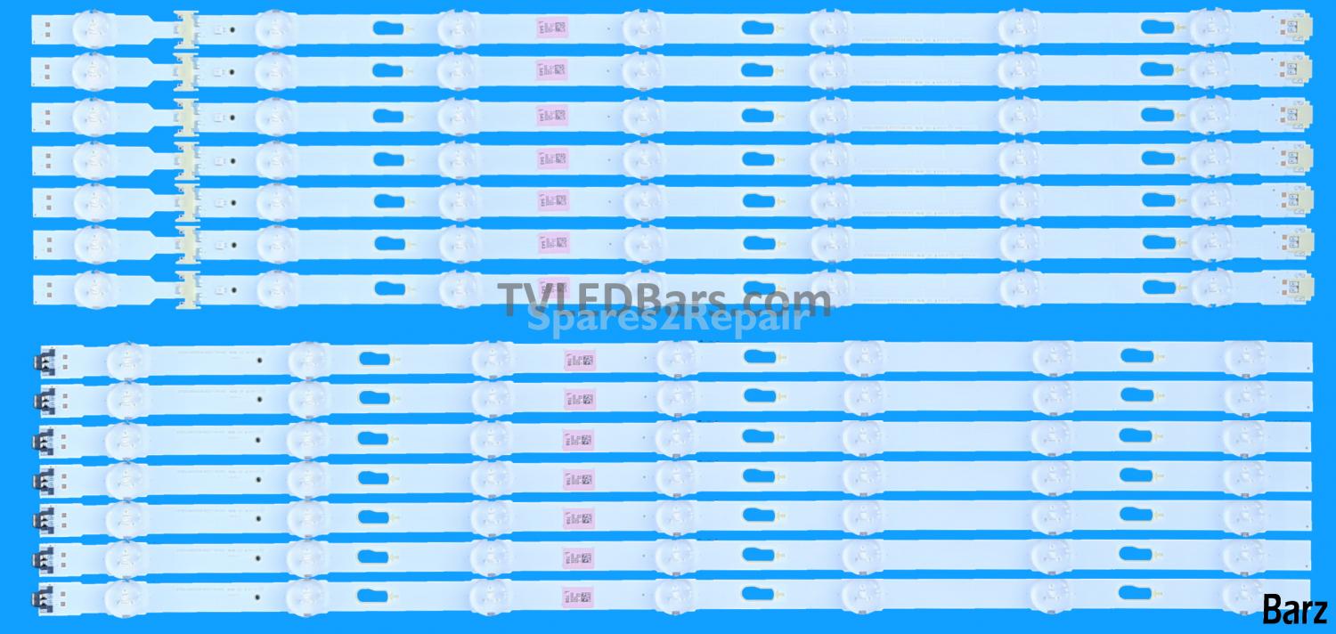 Samsung LED Backlight Array Samsung BN96-43942A + BN96-43943A 58" V7DU-580DCA-R0 + V7DU-580DCB-R0 14pcs