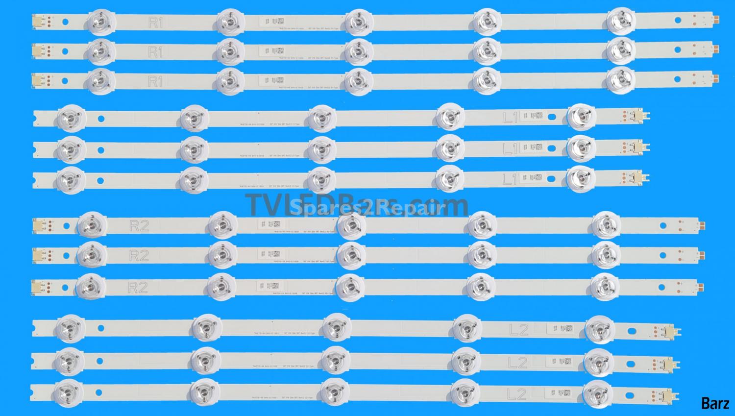 Barz LED Backlight Array Panasonic LC500DUF (VG) (F1) (F2) 50" V14 Slim DRT 6916L-1824A 1825A 1826A 1827A 12pcs