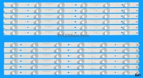 Barz LED Backlight Array Sharp 49" LC.45J06G001 LY.45501G001 LY.45J01G001 HWV4941-10C -02C RF-AJ490E32-0601R 0601L A1 12pcs