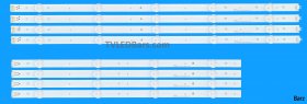 Barz LED Backlight Array LG AGF79045601 49" NC490DGE-SADP HC490DGN-SLNX 8pcs