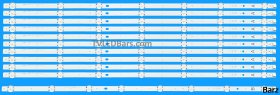 Barz LED Backlight Array Vestel VES650QNTS VES650QNTL VES650QNTA VES650QNTC 65" Vestel 650LED A + B-Type 11pcs