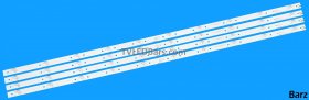 Barz LED Backlight Array Hisense H49N5500 H49N5700 49" HD490N3U81 HD490N3U82 HD490N3U8 JL.D490A1330-003DS-M 4pcs