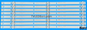 Barz LED Backlight Array Polaroid P43FN0038K K430WDC1 K430WDC2 43" 4708-K43WDC 8pcs