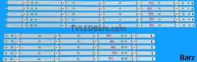 Barz LED Backlight Array Philips 705TLB50B33BDL01L 50" TPT500U1-QVN03.U TPT500B5-U1T01D LB50089 LB50086 V0 V1 10pcs
