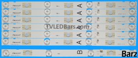 Barz LED Backlight Array Sony KDL-48WD653 48" NS6S480DND01 NS6S480DND02 LB48009 V0 V1 7pcs
