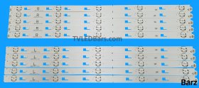 Barz LED Backlight Array Sony KD-55X8005C SYV5544 55" LSY550FN01 SVY550AH0_REV00_5LED 10pcs