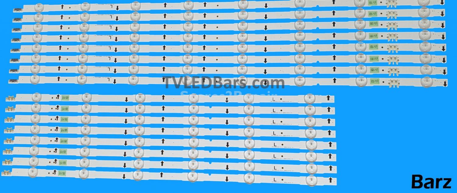 Barz LED Backlight Array Samsung BN96-30435A + BN96-30436A 65" D4GE-650DCA-R2 + D4GE-650DCB-R2 16pcs